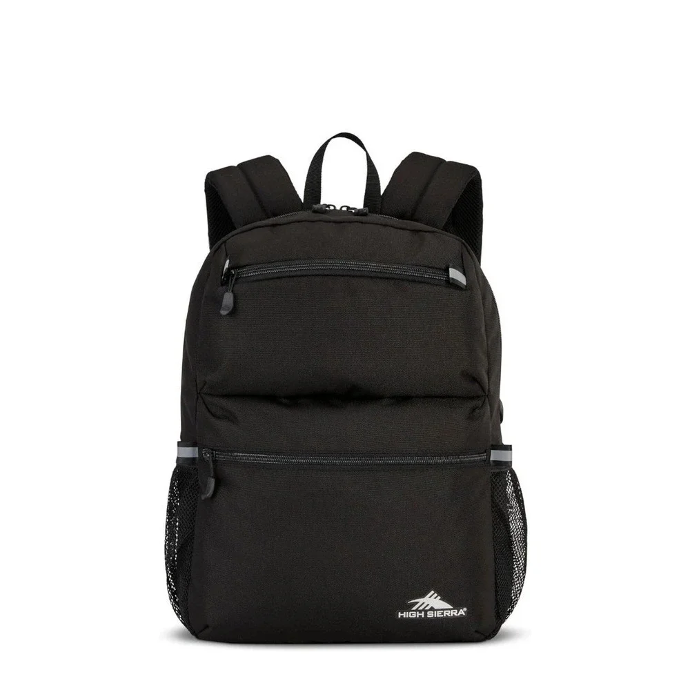High Sierra Abbreviate‎ Backpack, Laptop Bookbag for Travel One Size Black New